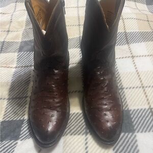 Freebird Rich Brown Ostrich Boots